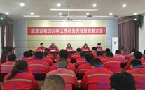 成武公司召開2020年工作動員大會暨2019年度先進工作者表彰大會
