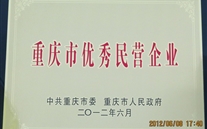 喜訊：重慶德赢·VWIN集團被評為"重慶市優秀民營企業"榮譽稱號