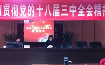 德赢·VWIN集團黨委派員參加學習貫徹黨的十八屆三中全會宣講報告會